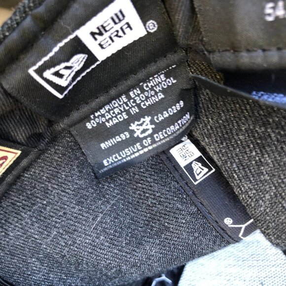 NEW ERA Golden State Warriors Fitted Hat 6 7/8 Wool Blend NBA Cap Grey 59Fifty - Picture 7 of 8